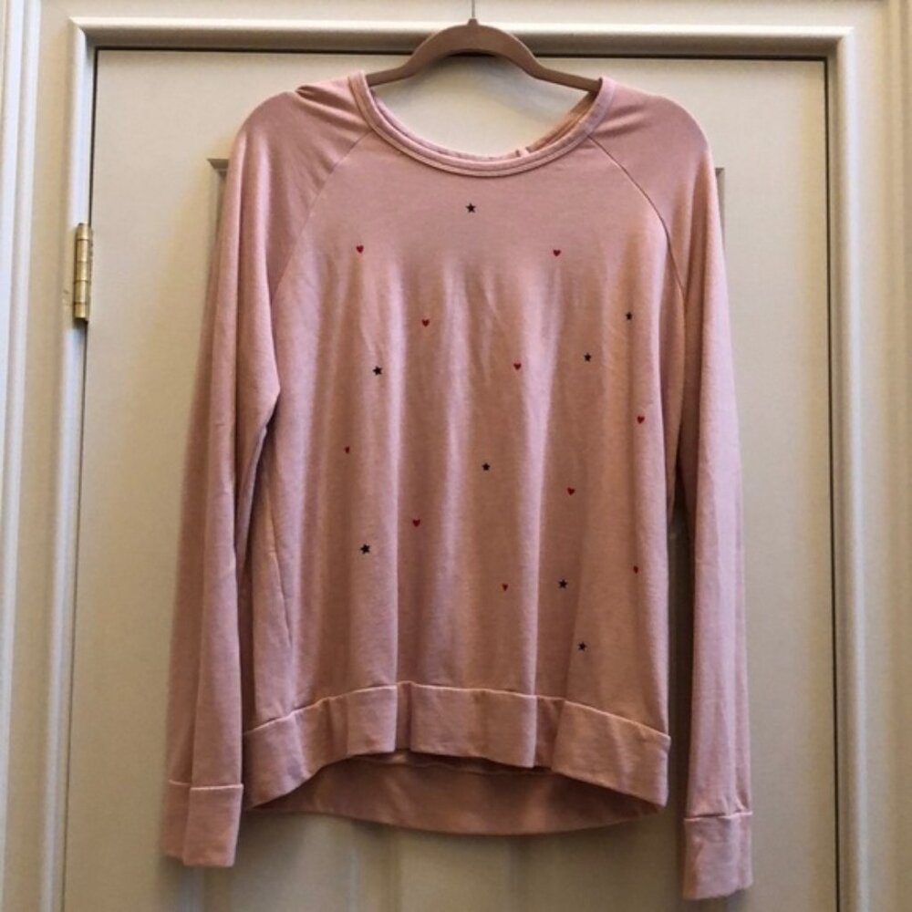 Sundry Stars & Hearts Sweatshirt Medium